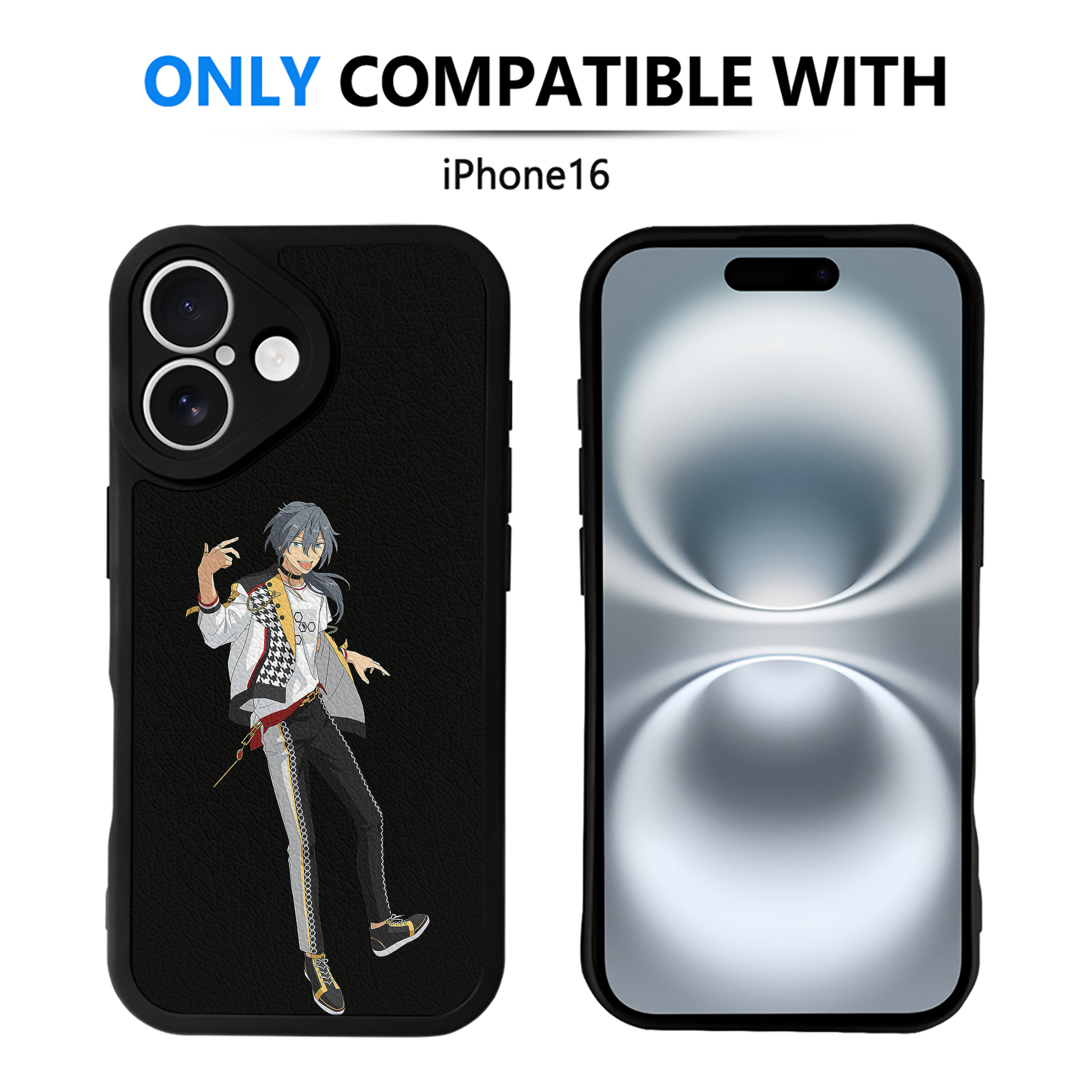 （画像用） あんさんぶるスターズ! Ensemble Stars 【iPhone 16シリーズ対応】シリコンスマホケース（レザー調） 材質：シリコン